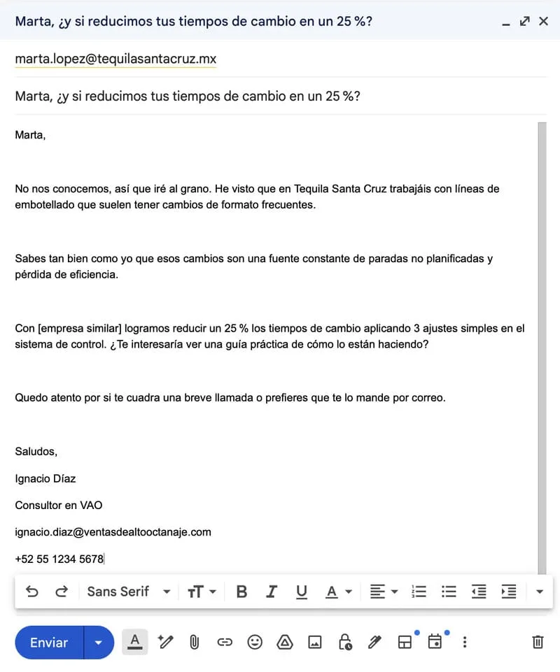 correos de prospección efectivos