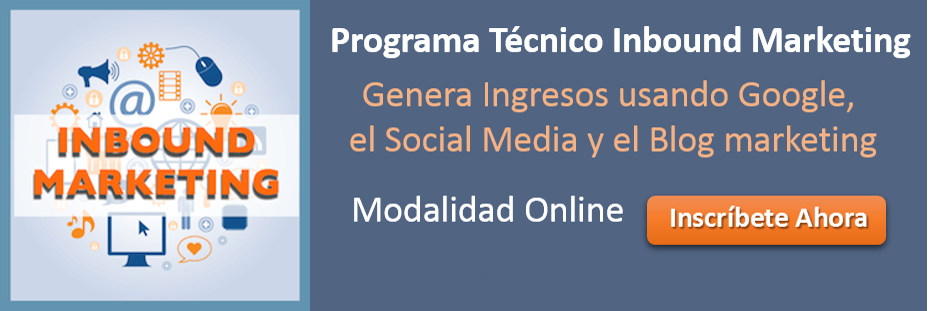 Programa técnico Inbound Marketing online