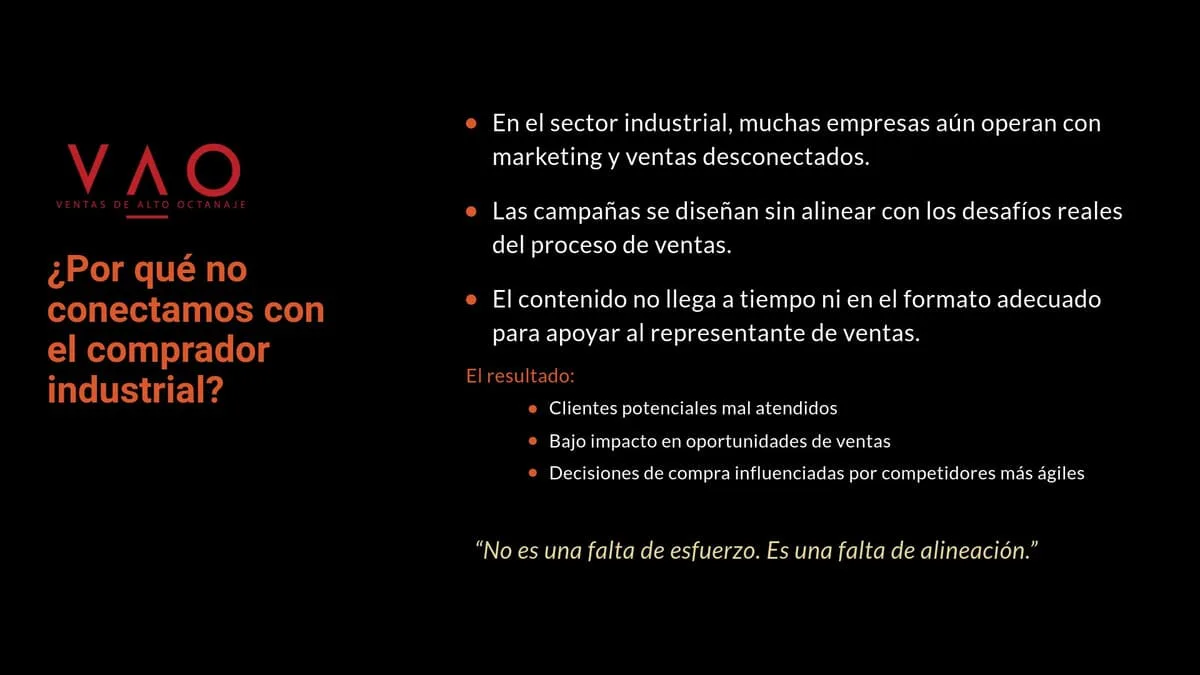 Por qué no conectamos con el comprador industrial