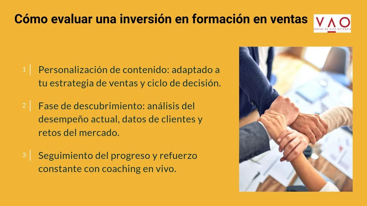 Como evaluar una inversión en formación en ventas