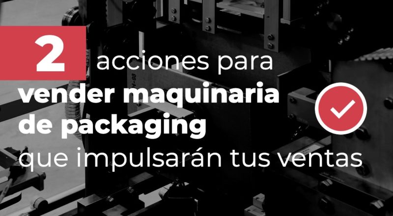 Vender maquinaria de packaging