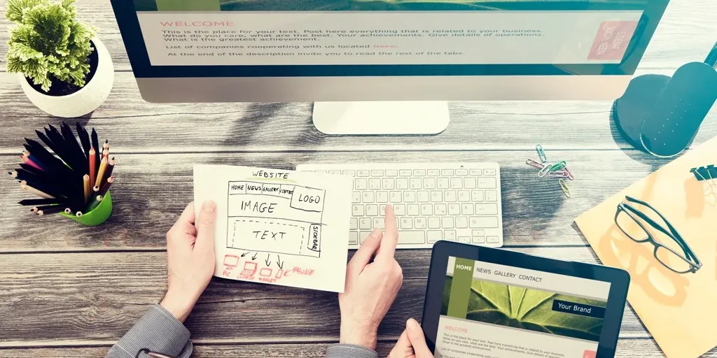 página web industrial